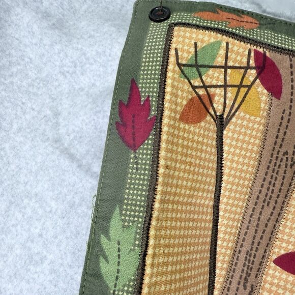 Table Runner Harvest Season Happy Fall  13x36 Pumpkins Acorns Patchwork - Picture 9 of 13